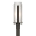 Hubbardton Forge - One Light Outdoor Post Mount - Vertical Bar - Coastal Dark Smoke- Union Lighting Luminaires Decor