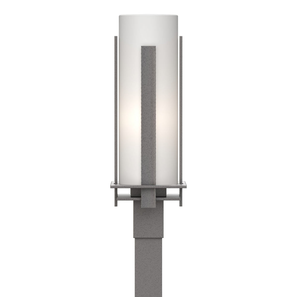 Hubbardton Forge - One Light Outdoor Post Mount - Vertical Bar - Coastal Burnished Steel- Union Lighting Luminaires Decor