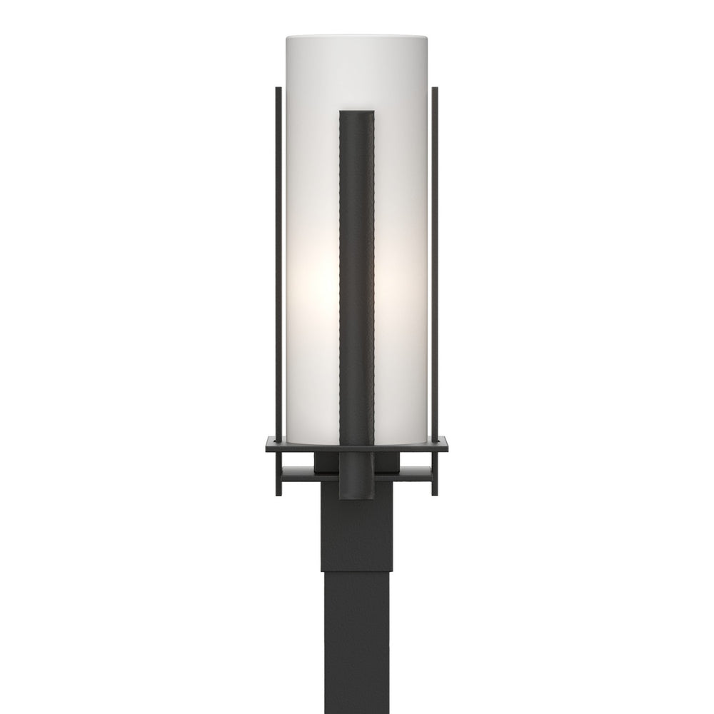 Hubbardton Forge - One Light Outdoor Post Mount - Vertical Bar - Coastal Black- Union Lighting Luminaires Decor