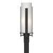Hubbardton Forge - One Light Outdoor Post Mount - Vertical Bar - Coastal Black- Union Lighting Luminaires Decor