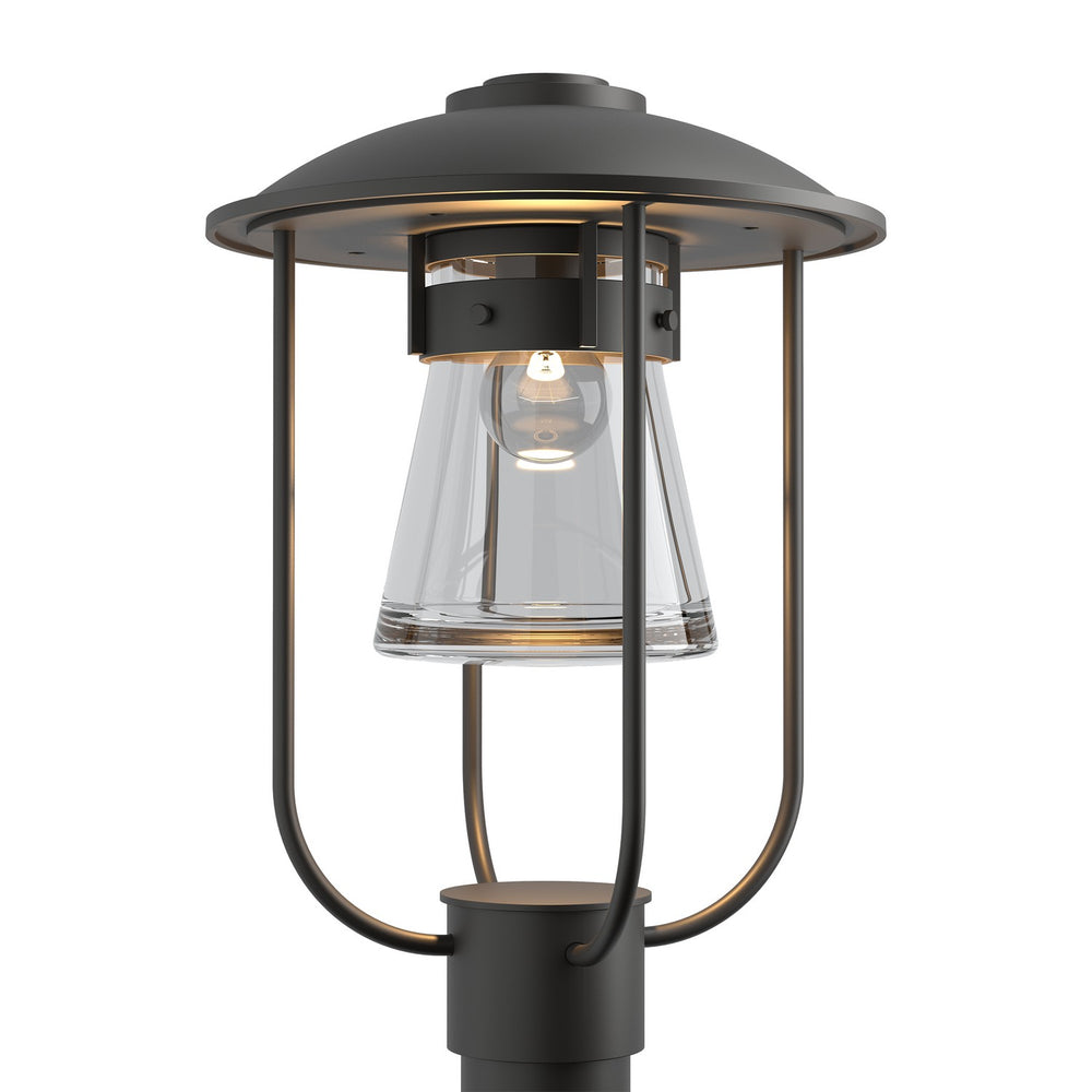 Hubbardton Forge - One Light Outdoor Post Mount - Erlenmeyer - Coastal Oil Rubbed Bronze- Union Lighting Luminaires Decor