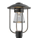 Hubbardton Forge - One Light Outdoor Post Mount - Erlenmeyer - Coastal Black- Union Lighting Luminaires Decor