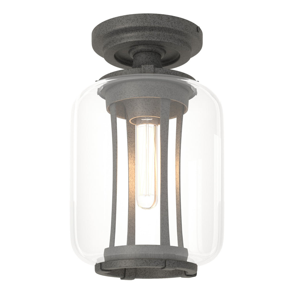 Hubbardton Forge - One Light Outdoor Semi-Flush Mount - Fairwinds - Coastal Natural Iron- Union Lighting Luminaires Decor