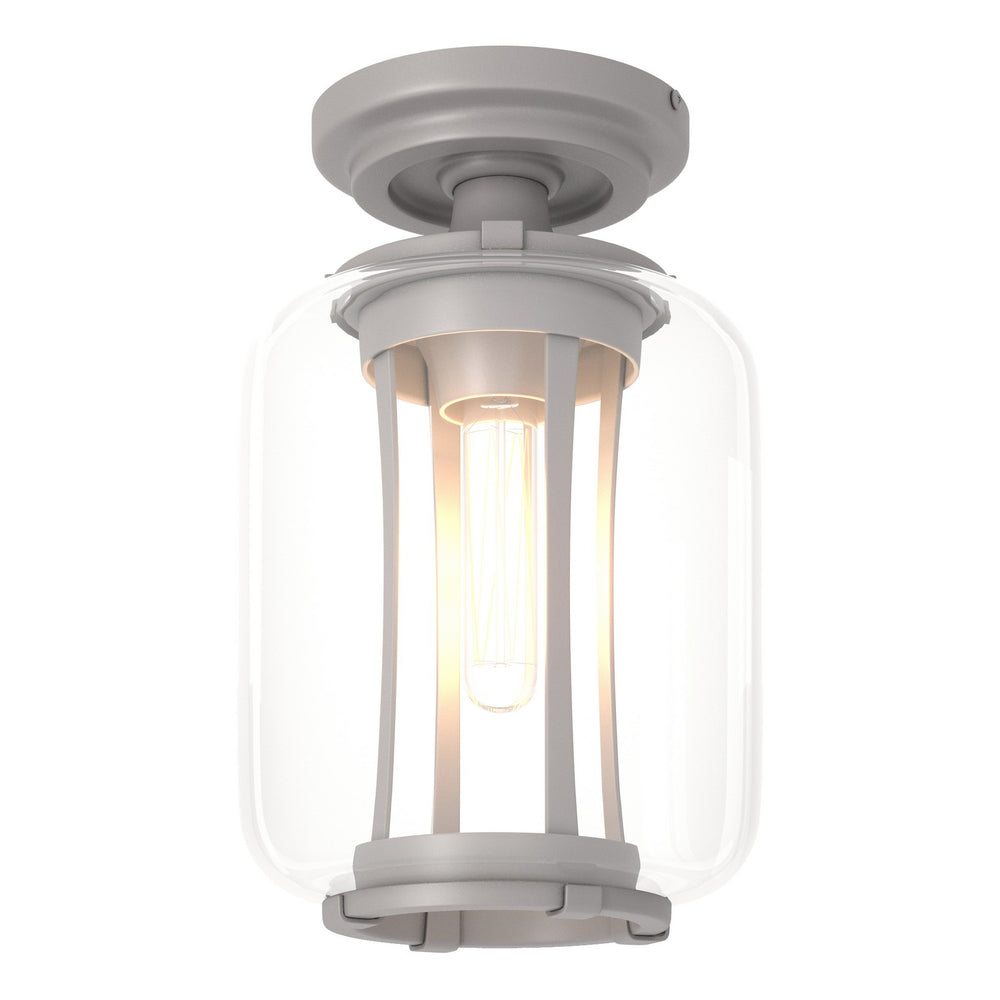 Hubbardton Forge - One Light Outdoor Semi-Flush Mount - Fairwinds - Coastal Burnished Steel- Union Lighting Luminaires Decor