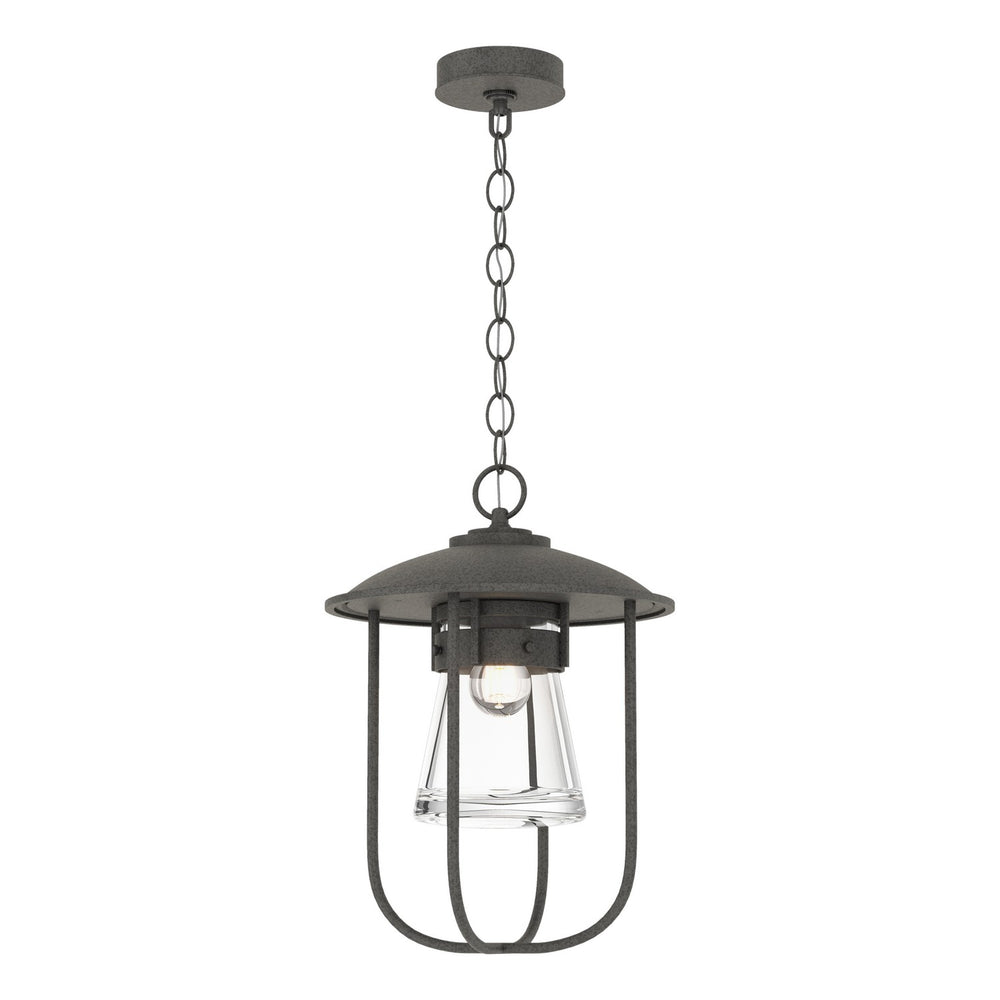 Hubbardton Forge - One Light Outdoor Pendant - Erlenmeyer - Coastal Natural Iron- Union Lighting Luminaires Decor