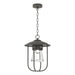 Hubbardton Forge - One Light Outdoor Pendant - Erlenmeyer - Coastal Natural Iron- Union Lighting Luminaires Decor