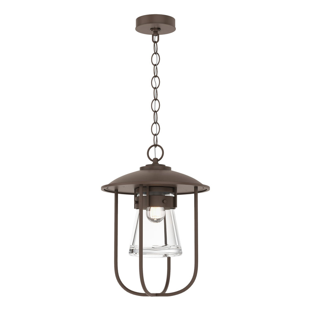 Hubbardton Forge - One Light Outdoor Pendant - Erlenmeyer - Coastal Bronze- Union Lighting Luminaires Decor