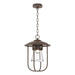 Hubbardton Forge - One Light Outdoor Pendant - Erlenmeyer - Coastal Bronze- Union Lighting Luminaires Decor