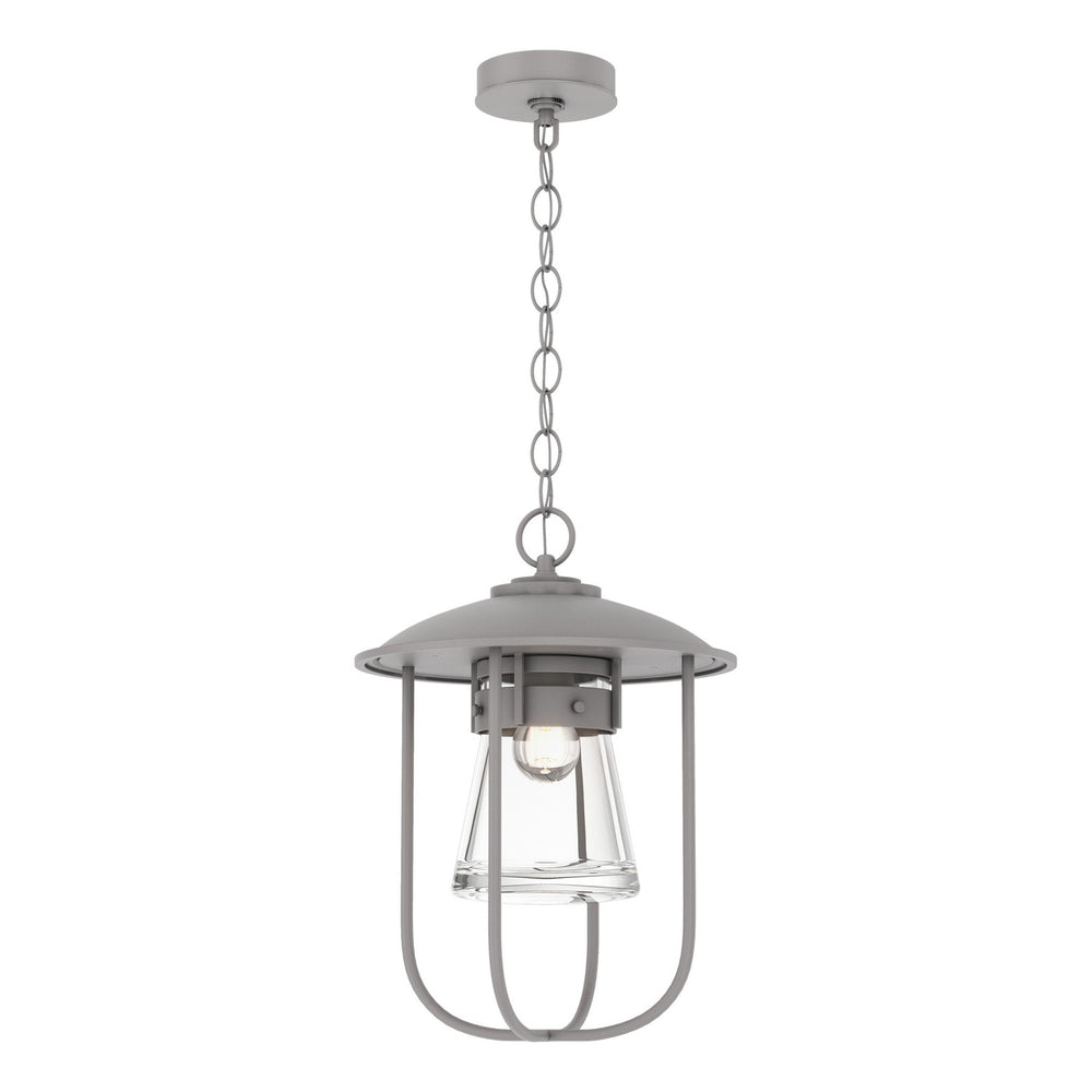 Hubbardton Forge - One Light Outdoor Pendant - Erlenmeyer - Coastal Burnished Steel- Union Lighting Luminaires Decor
