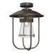 Hubbardton Forge - One Light Outdoor Semi-Flush Mount - Erlenmeyer - Coastal Dark Smoke- Union Lighting Luminaires Decor