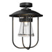 Hubbardton Forge - One Light Outdoor Semi-Flush Mount - Erlenmeyer - Coastal Black- Union Lighting Luminaires Decor