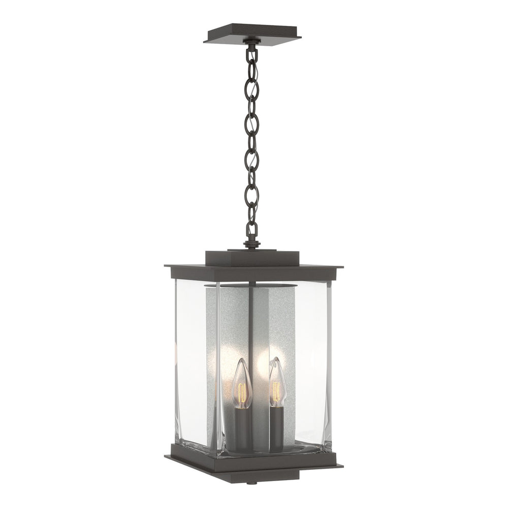 Hubbardton Forge - Four Light Outdoor Lantern - Kingston - Coastal Oil Rubbed Bronze- Union Lighting Luminaires Decor