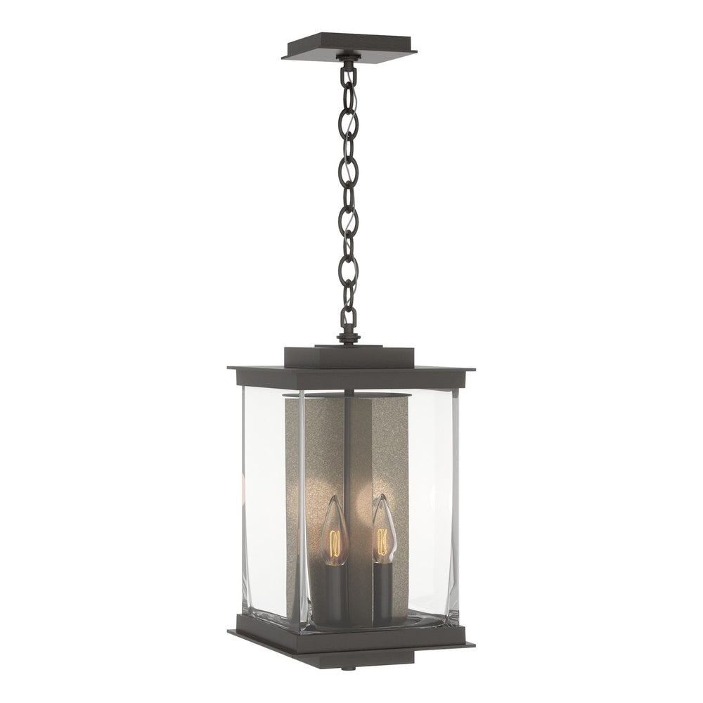 Hubbardton Forge - Four Light Outdoor Lantern - Kingston - Coastal Oil Rubbed Bronze- Union Lighting Luminaires Decor