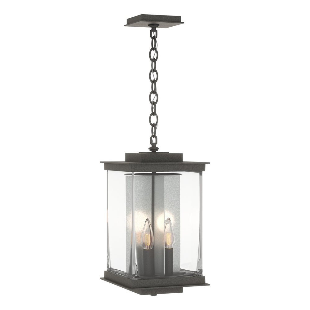 Hubbardton Forge - Four Light Outdoor Lantern - Kingston - Coastal Natural Iron- Union Lighting Luminaires Decor