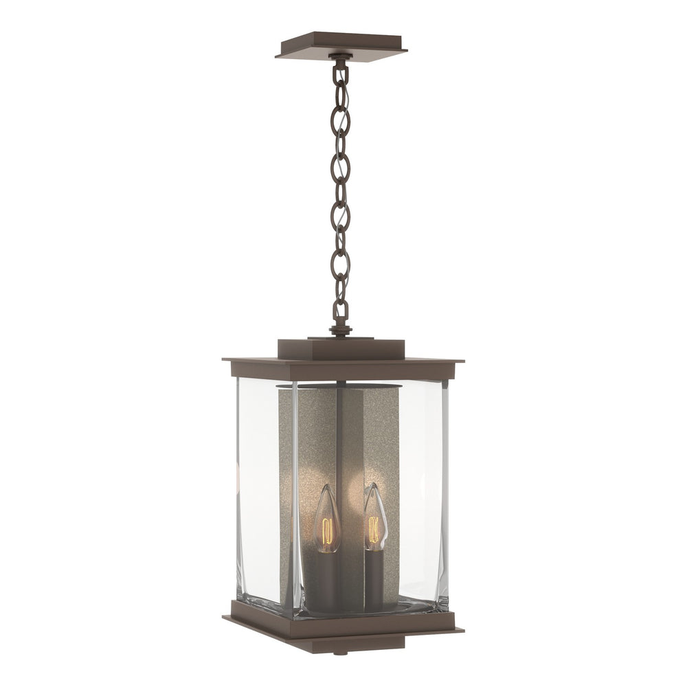 Hubbardton Forge - Four Light Outdoor Lantern - Kingston - Coastal Bronze- Union Lighting Luminaires Decor