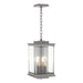 Hubbardton Forge - Four Light Outdoor Lantern - Kingston - Coastal Burnished Steel- Union Lighting Luminaires Decor