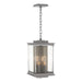 Hubbardton Forge - Four Light Outdoor Lantern - Kingston - Coastal Burnished Steel- Union Lighting Luminaires Decor
