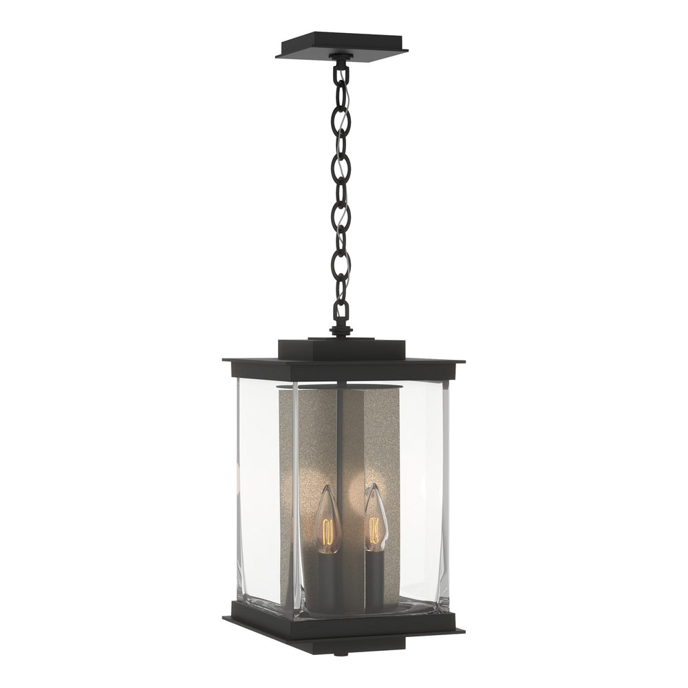 Hubbardton Forge - Four Light Outdoor Lantern - Kingston - Coastal Black- Union Lighting Luminaires Decor