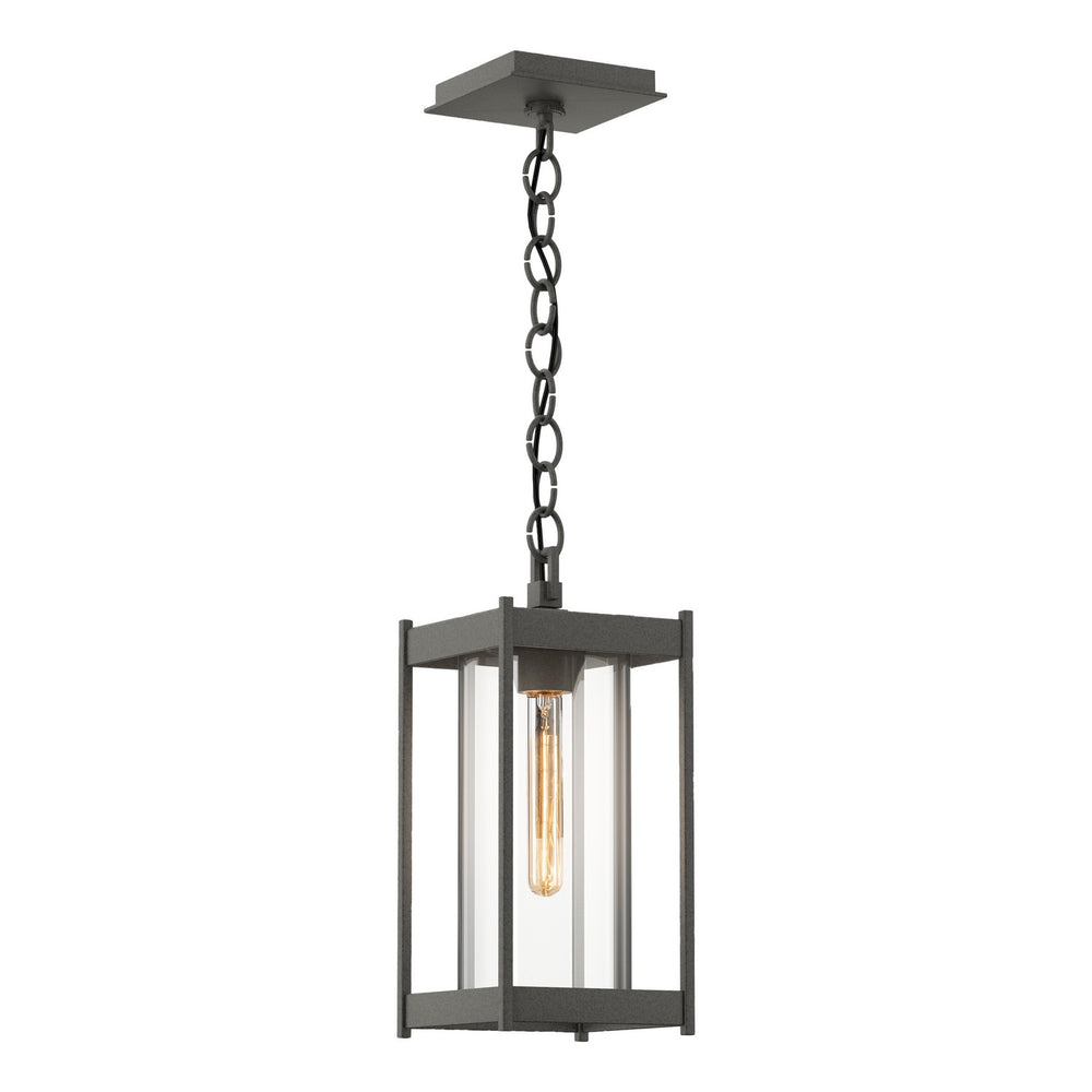 Hubbardton Forge - One Light Outdoor Lantern - Cela - Coastal Natural Iron- Union Lighting Luminaires Decor