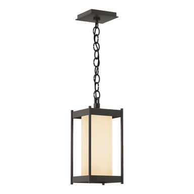 Hubbardton Forge - One Light Outdoor Lantern - Cela - Coastal Dark Smoke- Union Lighting Luminaires Decor