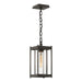 Hubbardton Forge - One Light Outdoor Lantern - Cela - Coastal Dark Smoke- Union Lighting Luminaires Decor