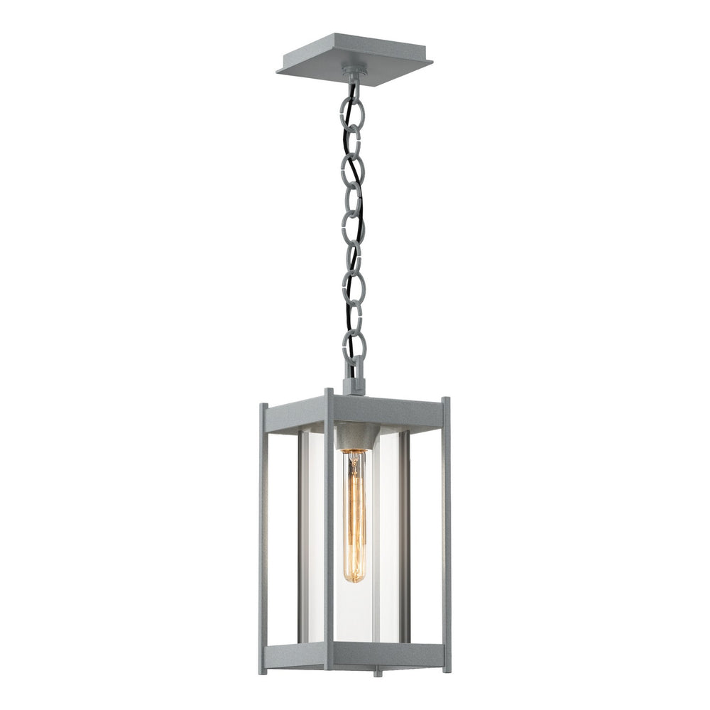 Hubbardton Forge - One Light Outdoor Lantern - Cela - Coastal Burnished Steel- Union Lighting Luminaires Decor