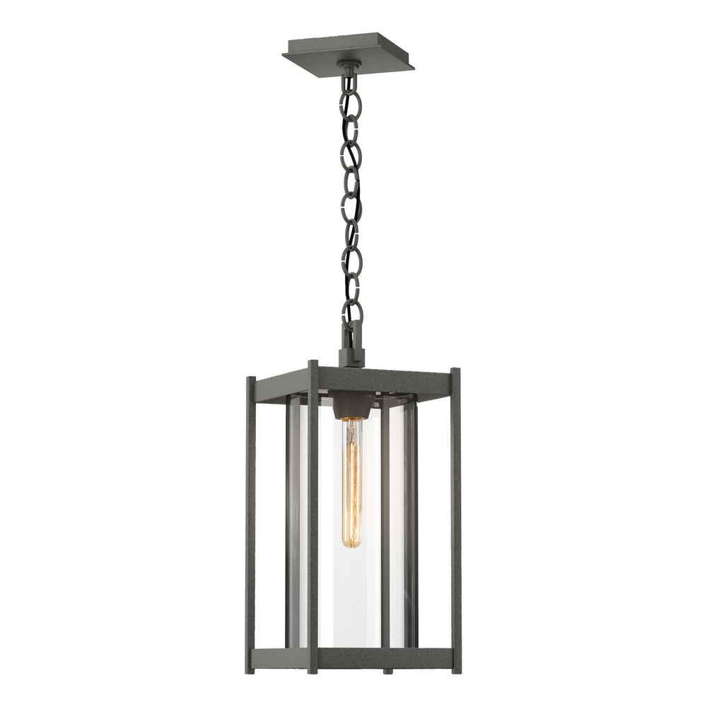 Hubbardton Forge - One Light Outdoor Lantern - Cela - Coastal Natural Iron- Union Lighting Luminaires Decor
