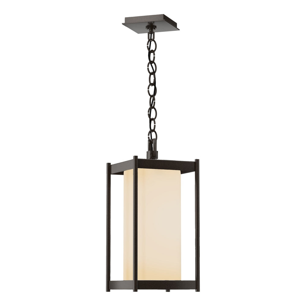 Hubbardton Forge - One Light Outdoor Lantern - Cela - Coastal Bronze- Union Lighting Luminaires Decor