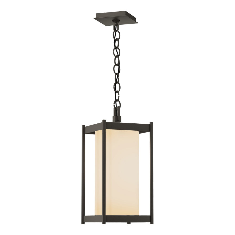 Hubbardton Forge - One Light Outdoor Lantern - Cela - Coastal Dark Smoke- Union Lighting Luminaires Decor