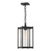 Hubbardton Forge - One Light Outdoor Lantern - Cela - Coastal Black- Union Lighting Luminaires Decor