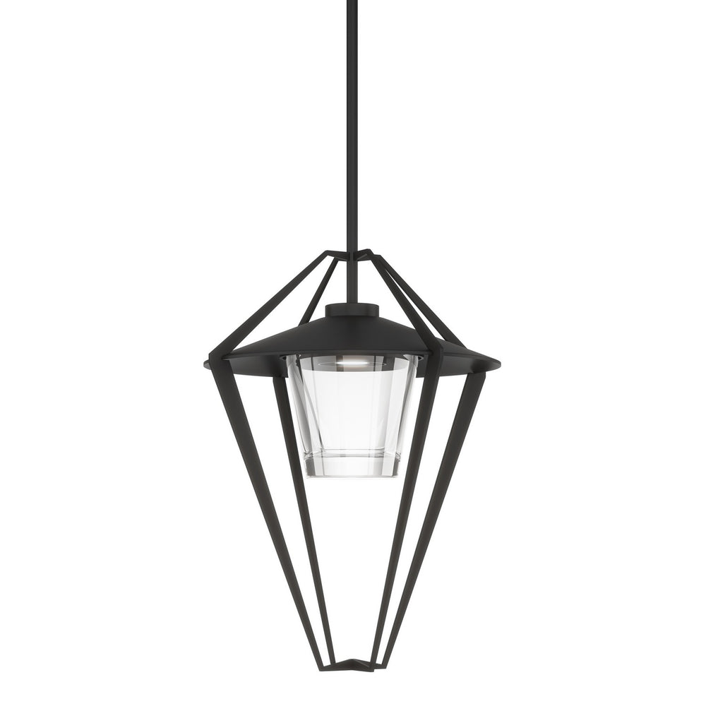 Hubbardton Forge - One Light Outdoor Pendant/Semi-Flush - Stellar - Coastal Black- Union Lighting Luminaires Decor