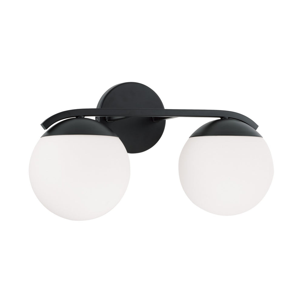 Capital Lighting - Two Light Vanity - Oliver - Matte Black- Union Lighting Luminaires Decor