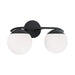 Capital Lighting - Two Light Vanity - Oliver - Matte Black- Union Lighting Luminaires Decor