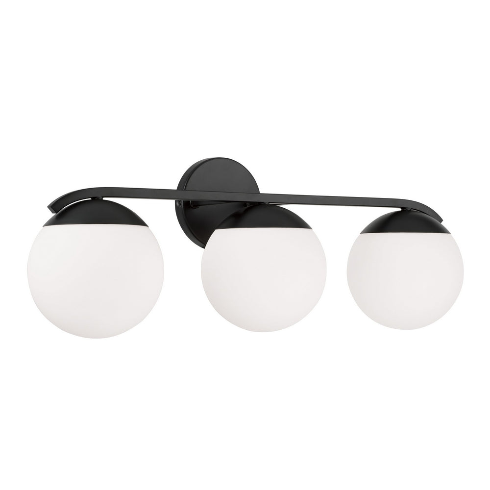 Capital Lighting - Three Light Vanity - Oliver - Matte Black- Union Lighting Luminaires Decor