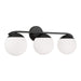 Capital Lighting - Three Light Vanity - Oliver - Matte Black- Union Lighting Luminaires Decor