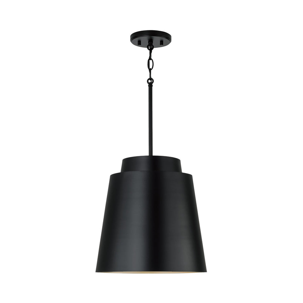 Capital Lighting - One Light Pendant - Pratt - Matte Black- Union Lighting Luminaires Decor