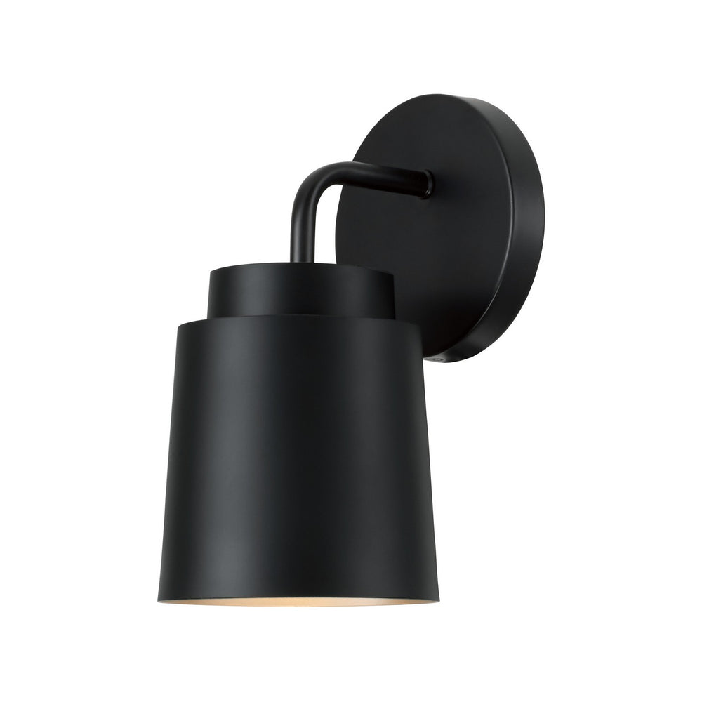 Capital Lighting - One Light Wall Sconce - Pratt - Matte Black- Union Lighting Luminaires Decor