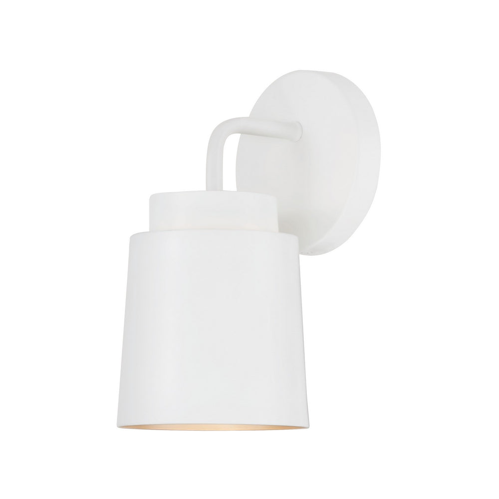 Capital Lighting - One Light Wall Sconce - Pratt - Matte White- Union Lighting Luminaires Decor