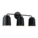 Capital Lighting - Three Light Vanity - Pratt - Matte Black- Union Lighting Luminaires Decor