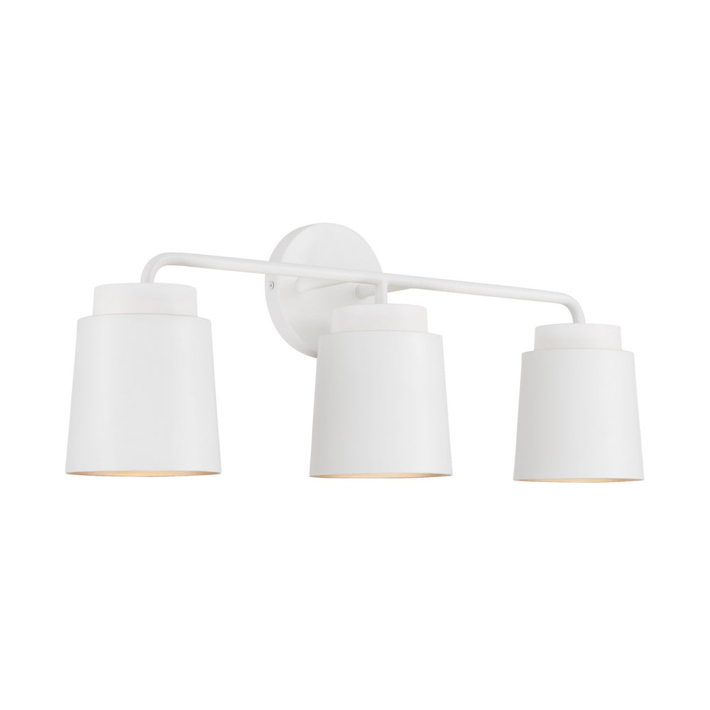 Capital Lighting - Three Light Vanity - Pratt - Matte White- Union Lighting Luminaires Decor