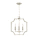 Capital Lighting - Four Light Foyer Pendant - Courtney - Brushed Nickel- Union Lighting Luminaires Decor