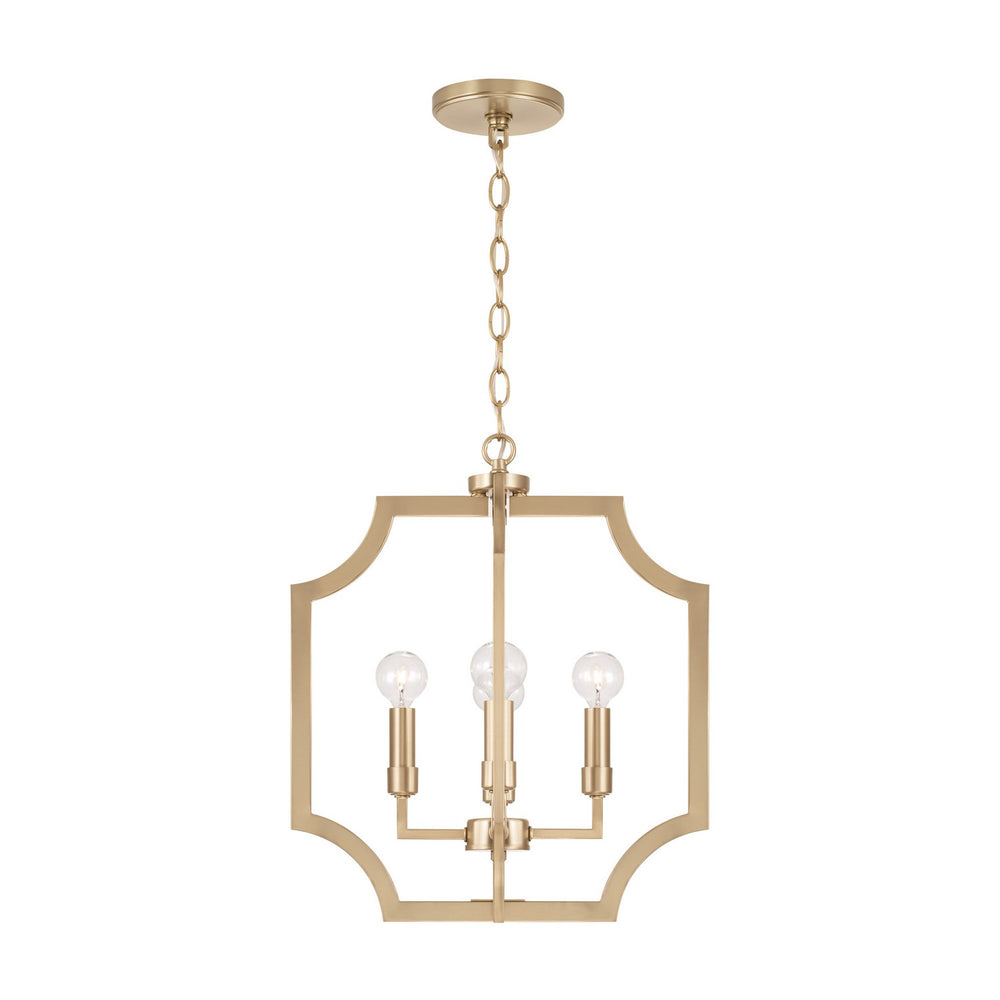 Capital Lighting - Four Light Foyer Pendant - Courtney - Matte Brass- Union Lighting Luminaires Decor
