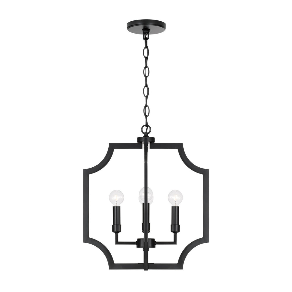 Capital Lighting - Four Light Foyer Pendant - Courtney - Matte Black- Union Lighting Luminaires Decor