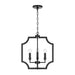 Capital Lighting - Four Light Foyer Pendant - Courtney - Matte Black- Union Lighting Luminaires Decor