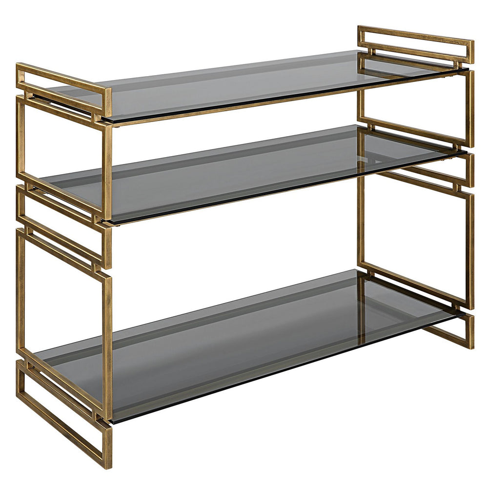 Uttermost - Console Table - Stacked Up - Antiqued Gold- Union Lighting Luminaires Decor