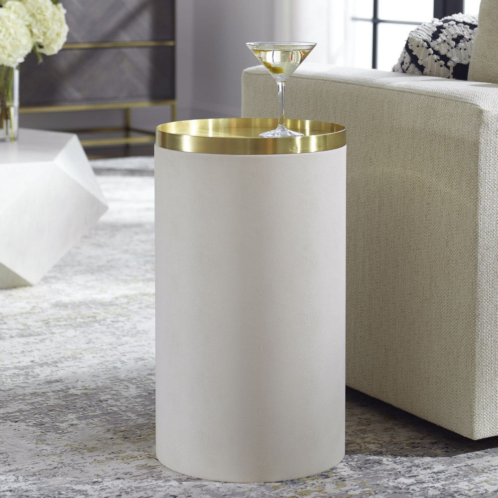 Uttermost - Accent Table - Circuit - Brushed Brass- Union Lighting Luminaires Decor