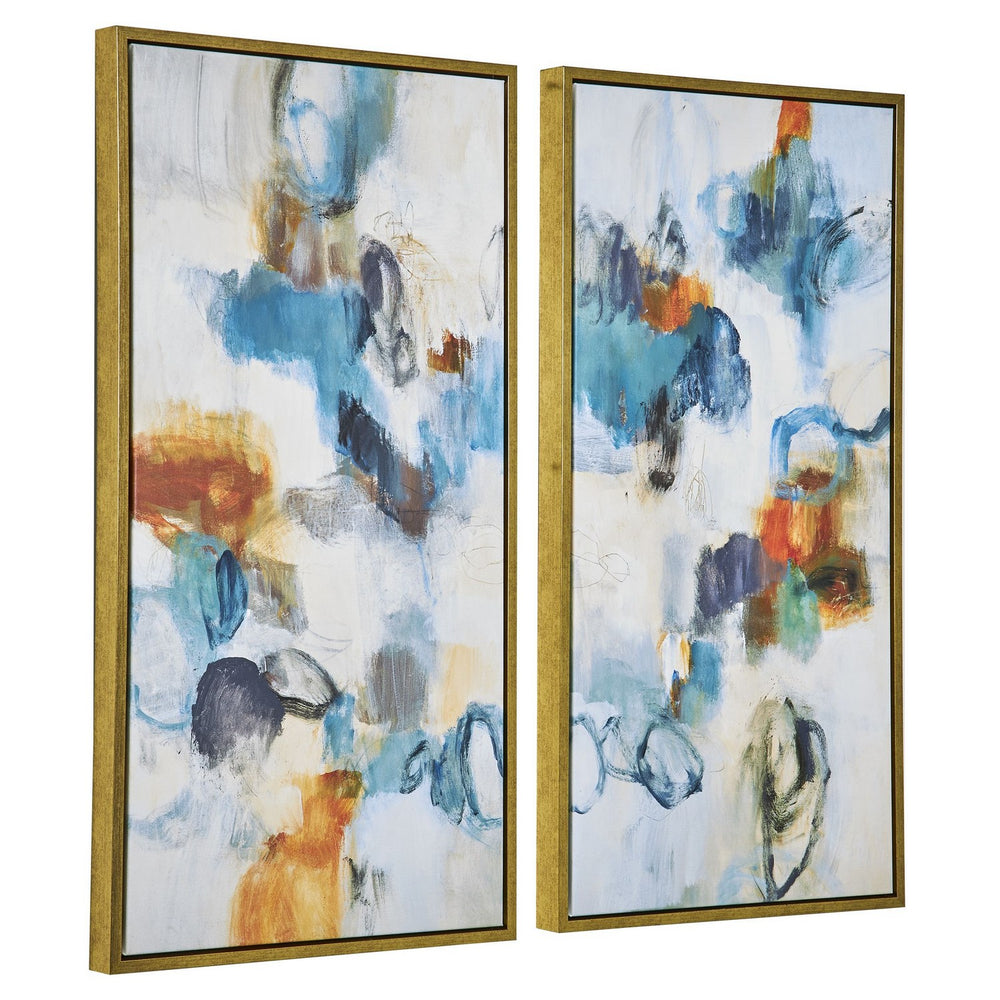 Uttermost - Abstract Art, Set/2 - Casual Moments - Gold- Union Lighting Luminaires Decor