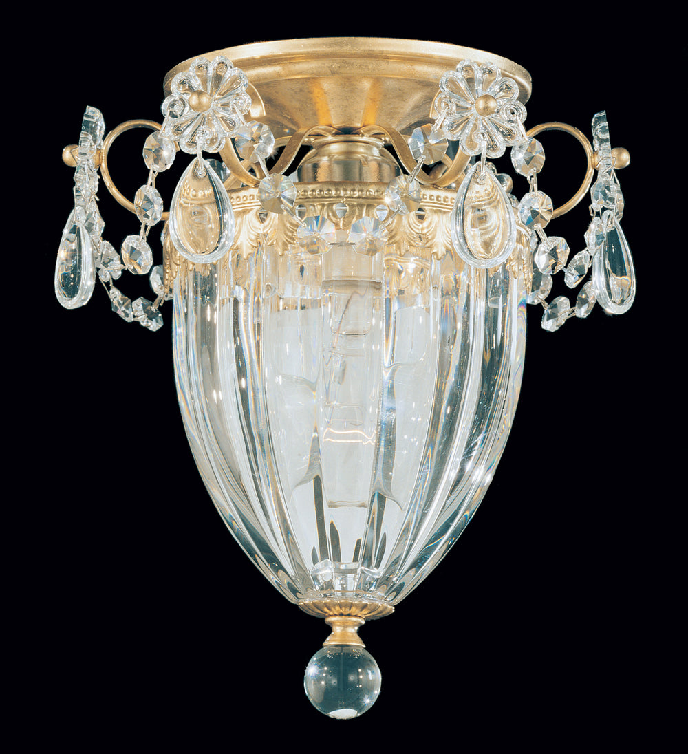 Schonbek - One Light Semi-Flush Mount - Bagatelle - Antique Silver- Union Lighting Luminaires Decor