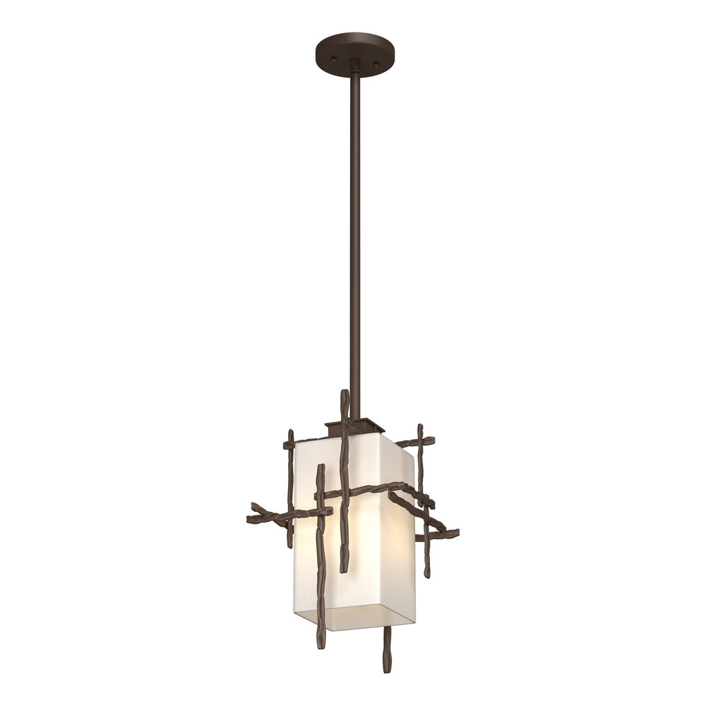 Hubbardton Forge - One Light Outdoor Pendant - Tura - Coastal Bronze- Union Lighting Luminaires Decor