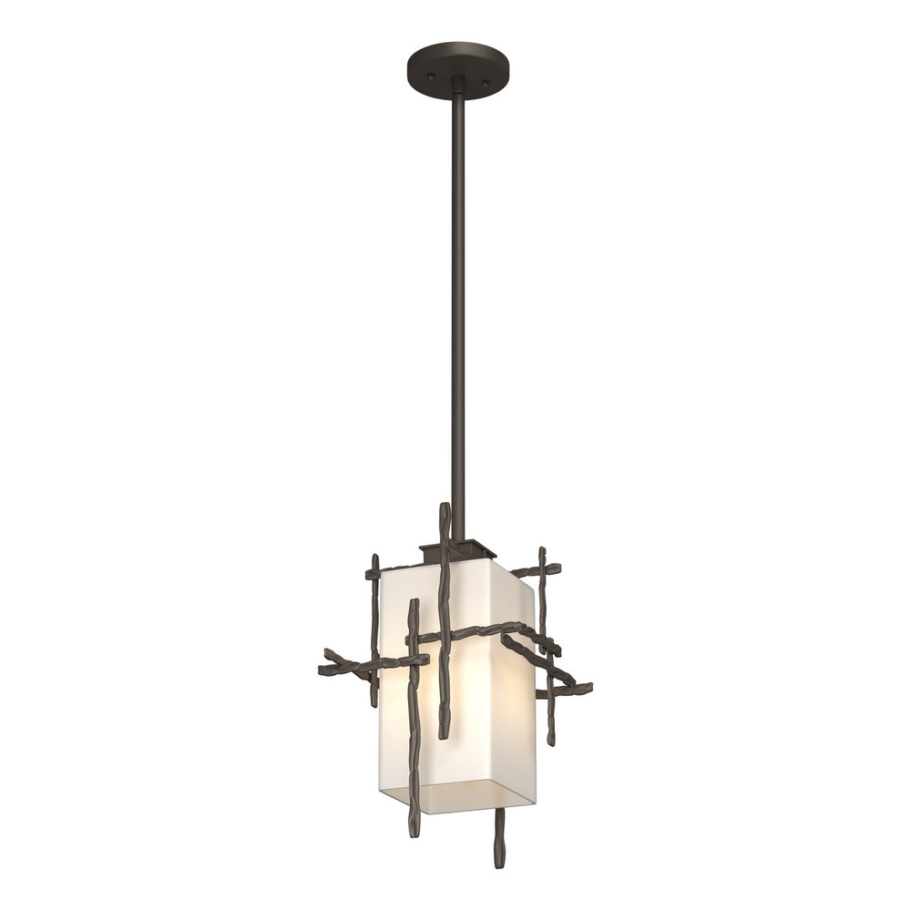 Hubbardton Forge - One Light Outdoor Pendant - Tura - Coastal Dark Smoke- Union Lighting Luminaires Decor